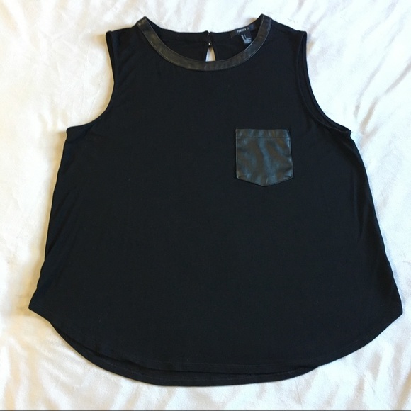 Forever 21 Tops - Vegan Leather Detailed Tank! 🖤